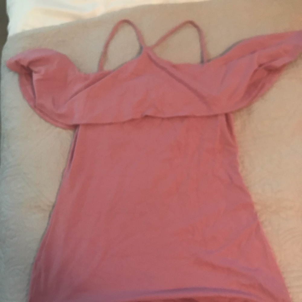 Rose colored Susana Monaco halter flowy top